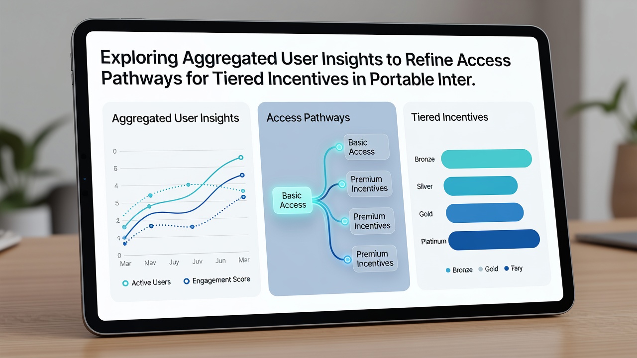 Mobile Schnittstelle mit gestaffelten Belohnungssystemen und Datenaggregationsdiagrammen